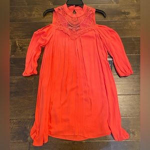 Juniors Dress w/ Shoulder cutouts and keyhole back